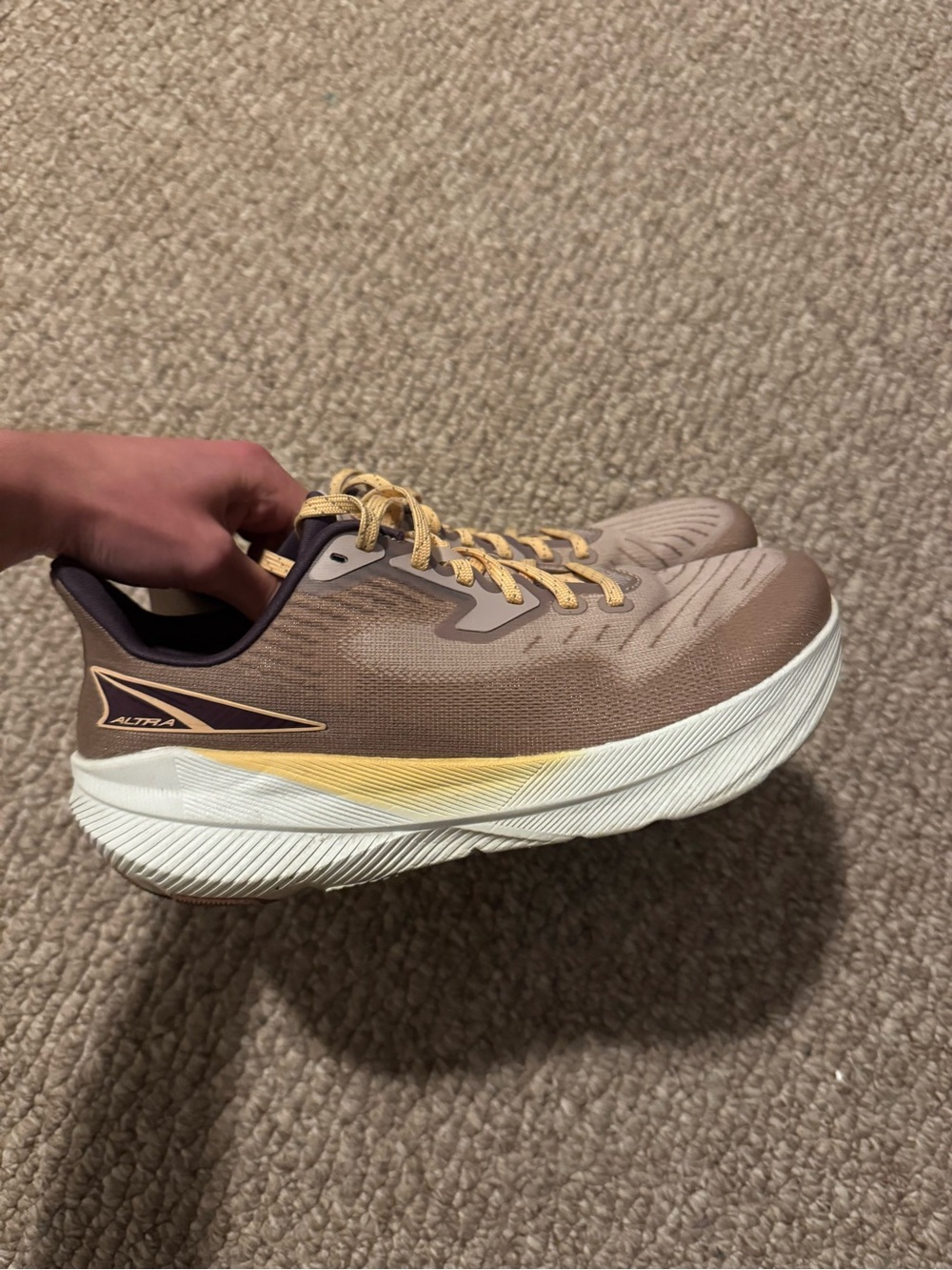 Altra Brown and Yellow Women's Athletic Shoes